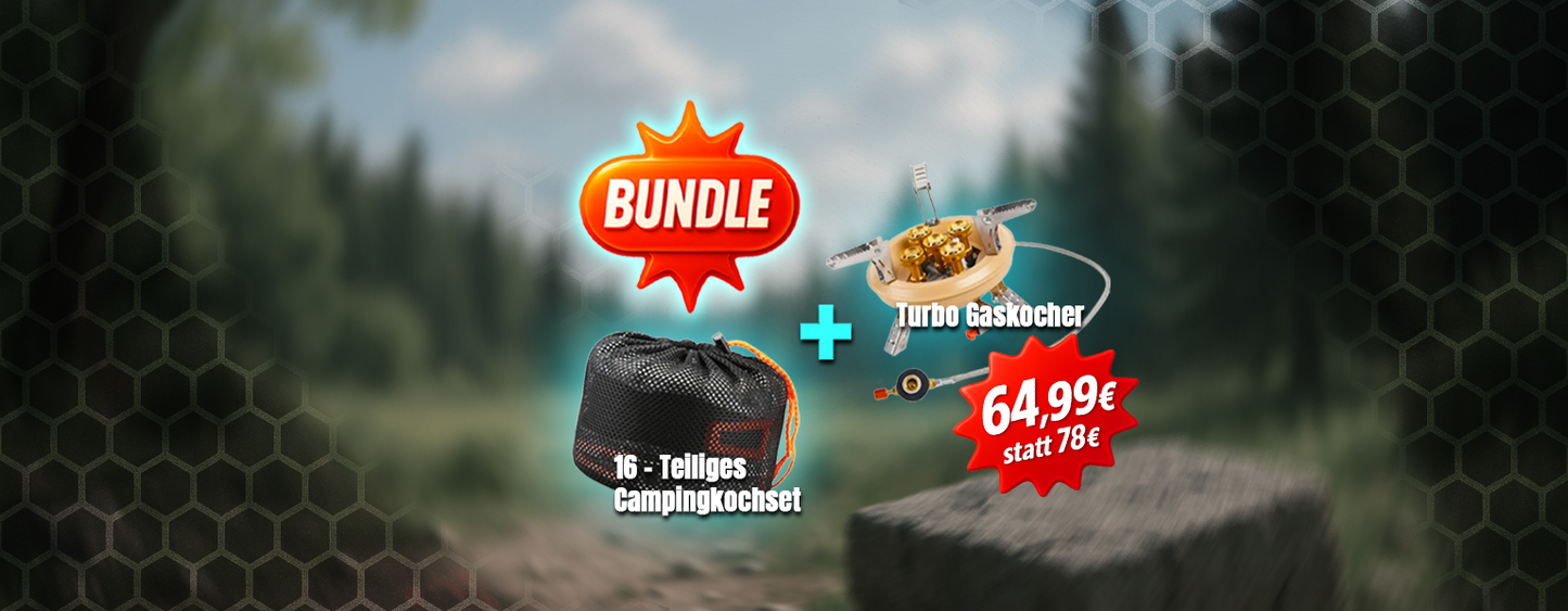 Feuer & Flamme – Hardcore Koch-Bundle für Draußen